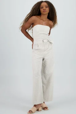 Shasa Strapless Wide Leg Jumpsuit
