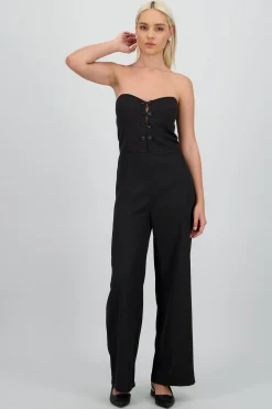 Shasa Strapples Jumpsuit with Bow