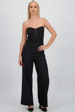 Shasa Strapples Jumpsuit with Bow