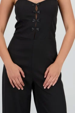 Shasa Strapples Jumpsuit with Bow