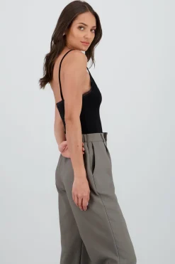 Shasa Strappy Bodysuit with Lace Detail