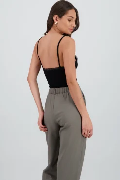 Shasa Strappy Bodysuit with Lace Detail