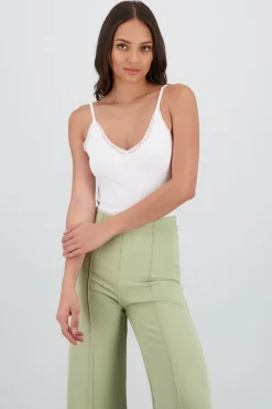Shasa Strappy Bodysuit with Lace Detail