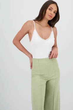 Shasa Strappy Bodysuit with Lace Detail