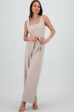 Shasa Strappy Jumpsuit With Belt