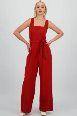 Shasa Strappy Jumpsuit With Belt