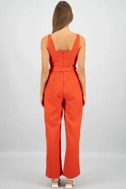 Shasa Strappy Jumpsuit With Belt