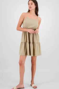 Shasa Strappy Mini Dress with Ruffle Detail