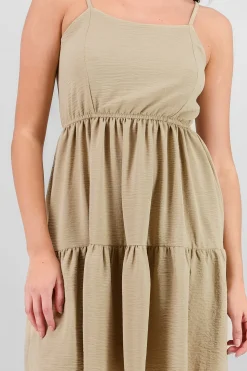 Shasa Strappy Mini Dress with Ruffle Detail