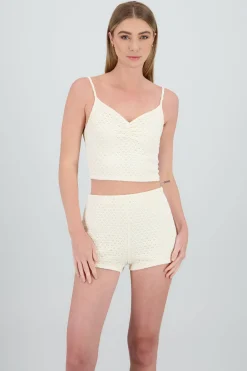 Shasa Strappy Textured Top