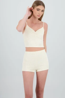 Shasa Strappy Textured Top