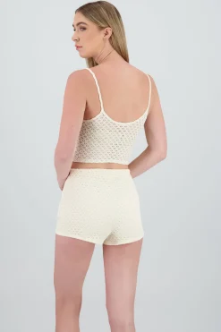 Shasa Strappy Textured Top