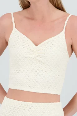 Shasa Strappy Textured Top