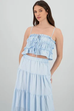 Shasa Strapy Blouse with Bow