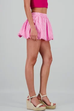 Shasa Striped Bubble Skirt