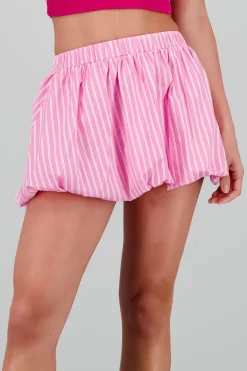 Shasa Striped Bubble Skirt
