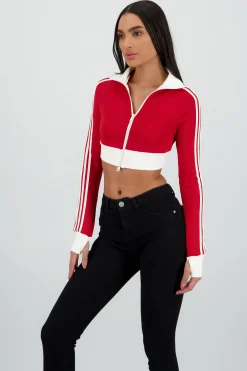 Shasa Striped Detail Hoodie