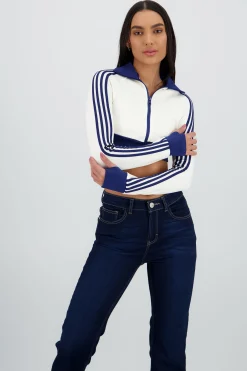 Shasa Striped Detail Hoodie