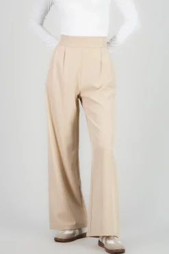 Shasa Striped Detail Straight Pants
