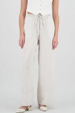 Shasa Striped Drawstring Pants