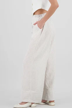 Shasa Striped Drawstring Pants