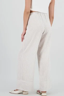 Shasa Striped Drawstring Pants