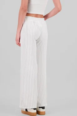 Shasa Striped Elastic Waist Pants