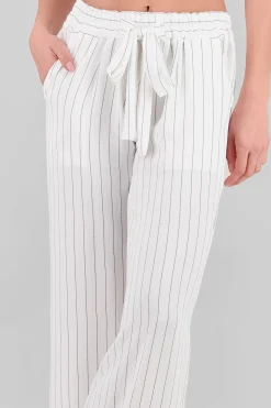 Shasa Striped Elastic Waist Pants