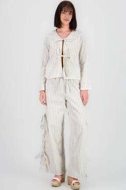 Shasa Striped Flowy Pants