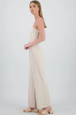 Shasa Striped Jumpsuit with Belt