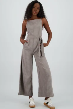 Shasa Striped Jumpsuit with Belt