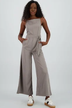 Shasa Striped Jumpsuit with Belt