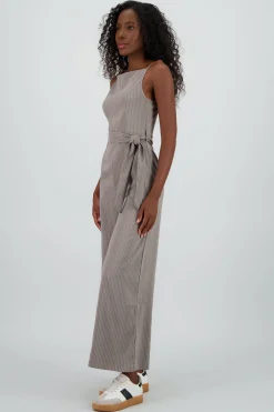 Shasa Striped Jumpsuit with Belt