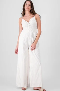 Shasa Striped Jumpsuit with Straps