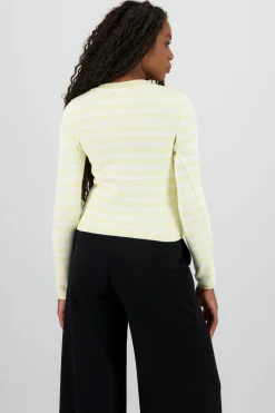 Shasa Striped Knit Cardigan