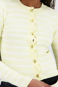 Shasa Striped Knit Cardigan