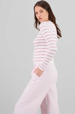 Shasa Striped Knit Cardigan