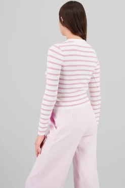 Shasa Striped Knit Cardigan