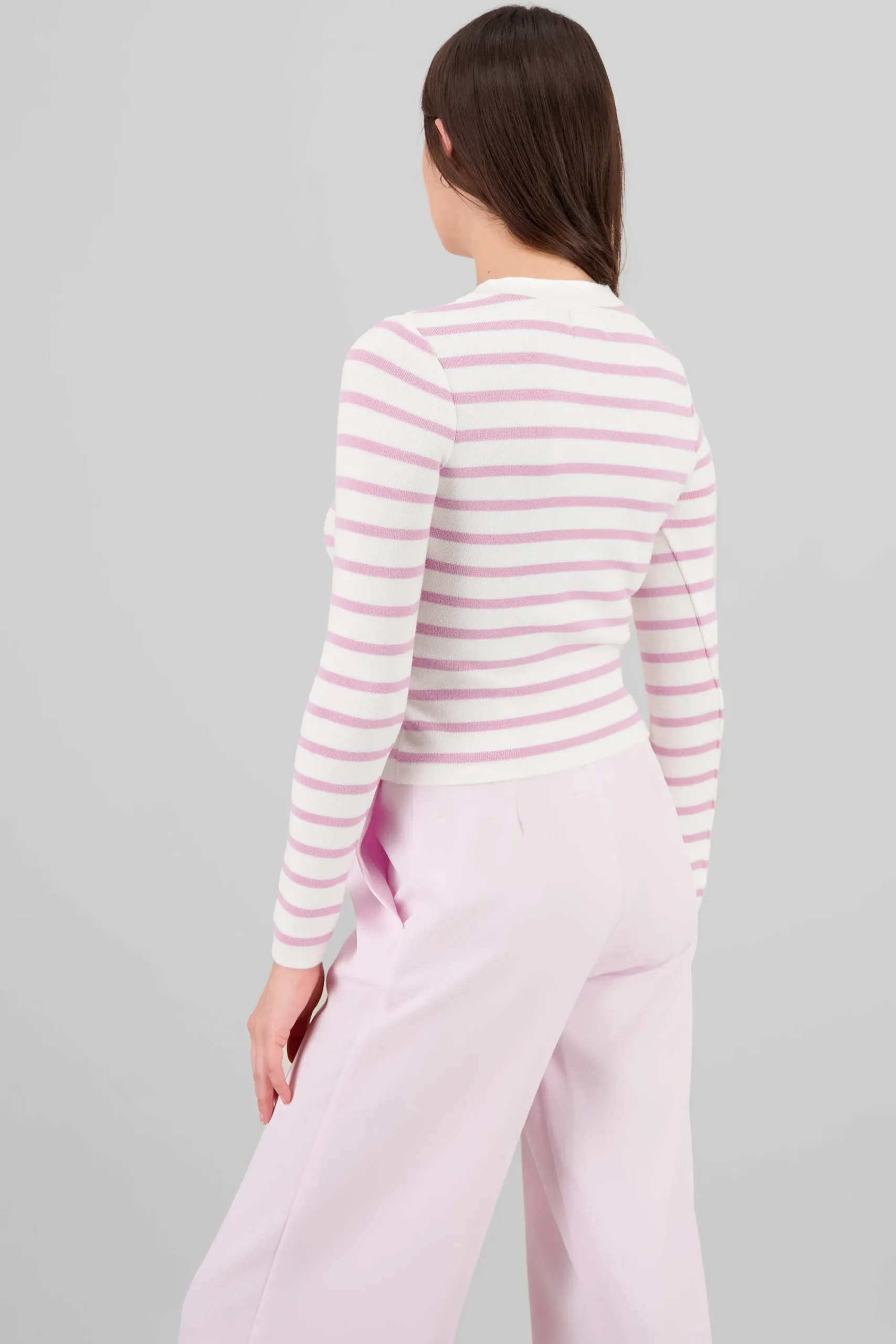 Shasa Striped Knit Cardigan