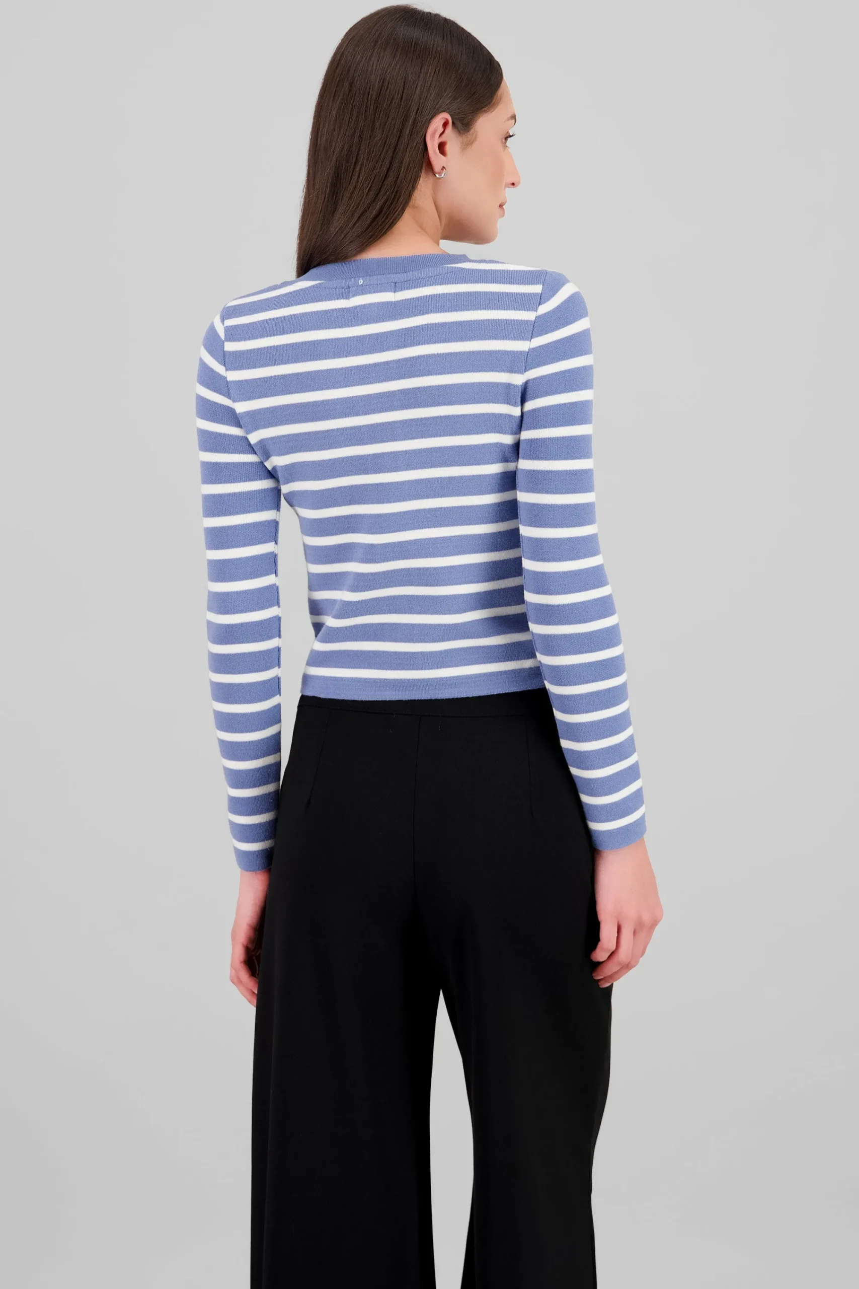 Shasa Striped Knit Cardigan