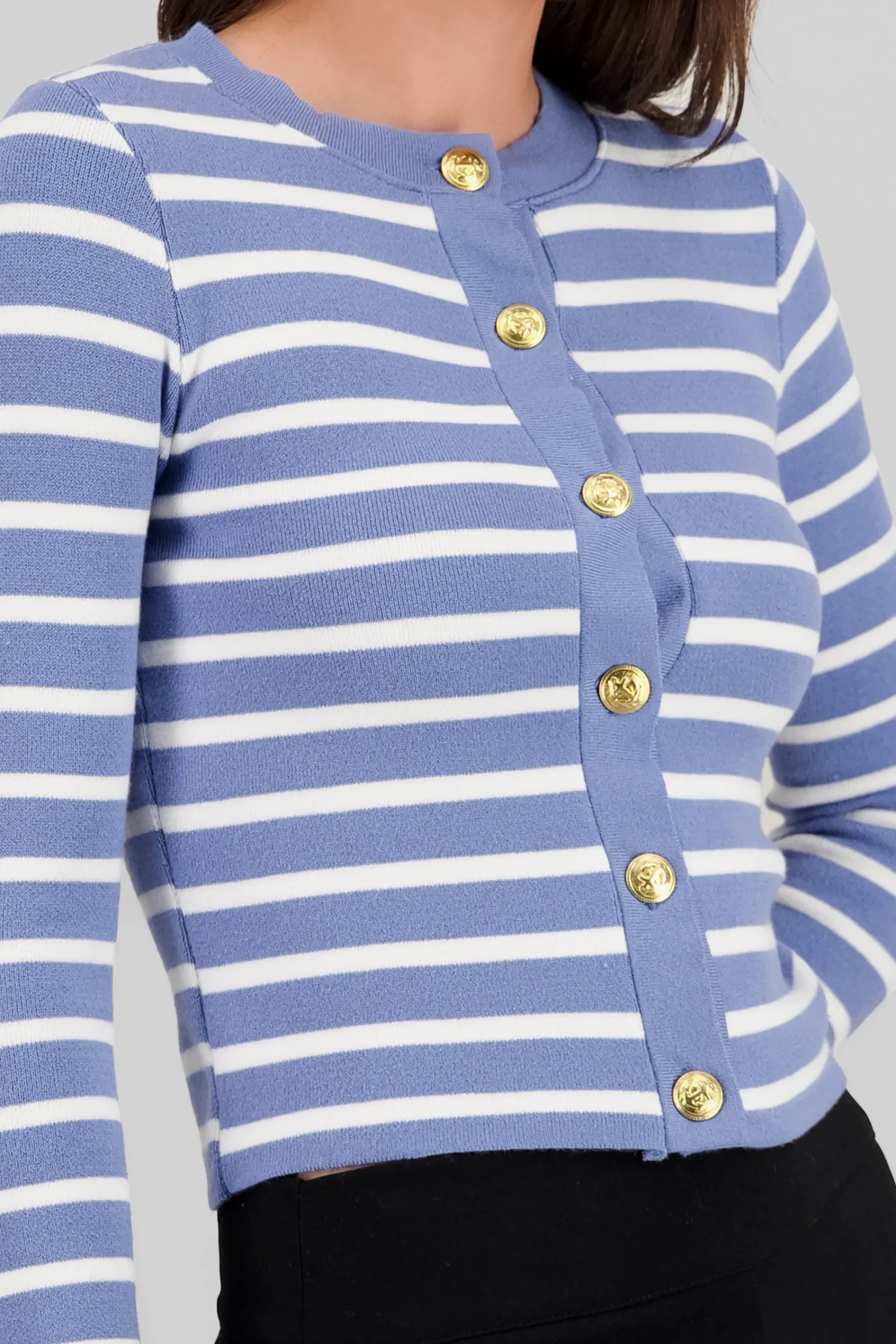 Shasa Striped Knit Cardigan