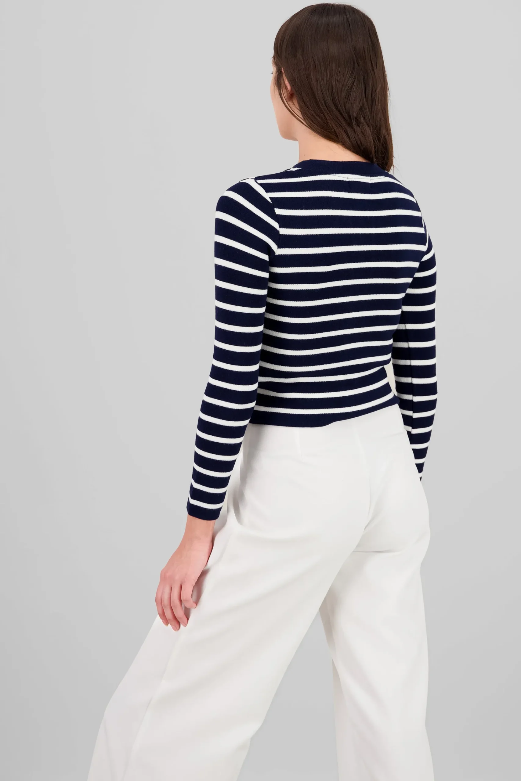 Shasa Striped Knit Cardigan