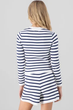 Shasa Striped Knit Cardigan