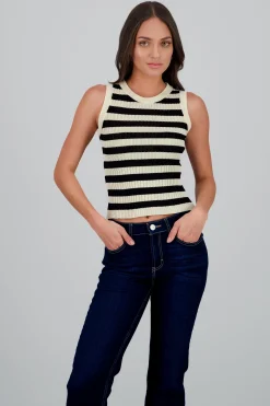 Shasa Striped Knit Top