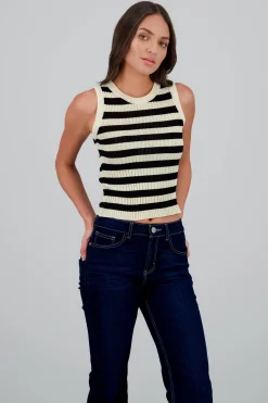 Shasa Striped Knit Top