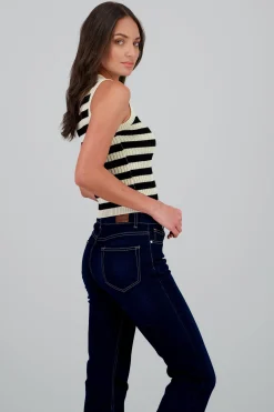 Shasa Striped Knit Top