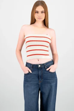 Shasa Striped Knit Top