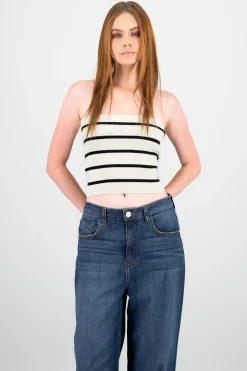 Shasa Striped Knit Top