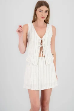 Shasa Striped Linen Blouse