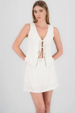 Shasa Striped Linen Blouse
